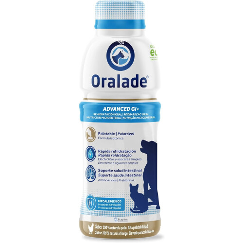 ORALADE Advanced GI para Cães e Gatos, conjunto de 6 frascos de 500 ml