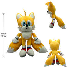 (Stijl 4) Pluche speelgoed van Sonic the Hedgehog en een rugzak met thema - Een wereld vol snelheid