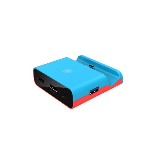 (Switch Dock-blå) Switch Dock för Nintendo Switch OLED-modell TV Switch dockningsstation med 4K/1080P