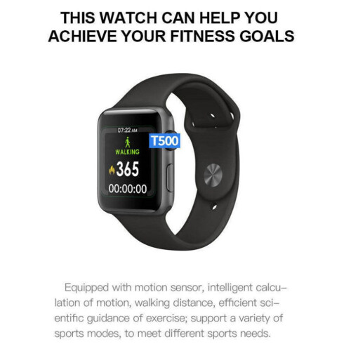 T500 Smartwatch Telefoon Android Bloeddruk Hartslag 1