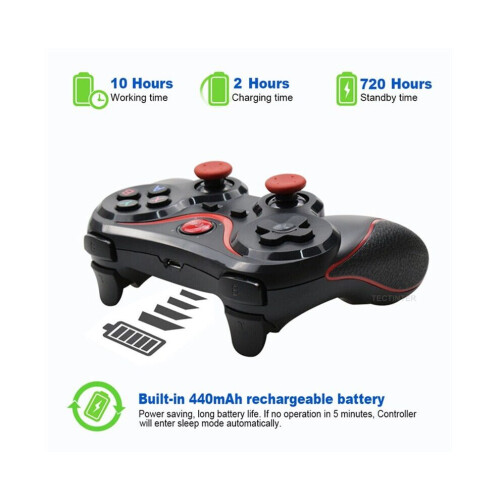 (T3-controller, China) Terios T3 X3 draadloze joystick gamepad pc-gamecontroller met Bluetooth BT3.0-ondersteuning. 2