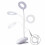 (Three colors adjustable) LED USB Clip On Desk Lamp Dimmable Memory Bed Read Table Study Light 1