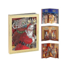 Popup-bok med ljus och ljud för natten före jul, utsökt klassisk och attraktiv berättelse för nyår