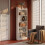 Bookcase, 6-Tier Narrow Tall Bookshelf with Adjustable Shelf White 6