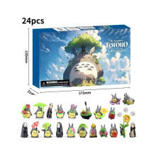 (Totoro A) Totoro Kerstpop Model 24 Dagen Aftelkalender Adventskalender Feestdagen Cadeau Speelgoed