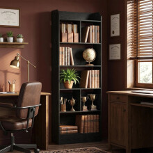 6-Tier Bookcase, Adjustable Storage Shelf, Large Capacity Storage