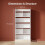 6-Tier Bookcase, Adjustable Storage Shelf, Large Capacity Storage 5