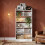 6-Tier Bookcase, Adjustable Storage Shelf, Large Capacity Storage 2