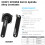 XCDEY Capteur de Puissance Spider, compatible 104BCD, Sans fil ANT+ et Bluetooth 4