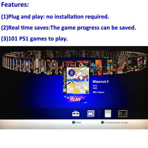 True Blue Mini - Crackhead Pack (64 GB) met 101 van de beste PS1-games 2