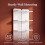 7 Tier Bookcase, Floating Bookshelf for Wall Mounted, White, 2PC 4
