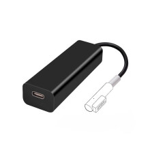 (TypeC naar Magsafe1 85W L-vormig Zwart) 3-in-1 Type-C Magsafe-adapter/converter voor MacBook