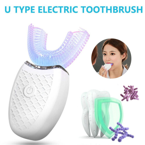 U-Shaped Electric Toothbrush, 360 Automatic Sonic USB Rechargeable