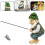 Το Ψάρεμα Gnome Sitter Κήπος Διασκεδαστικό Χαριτωμένο Άγαλμ 4
