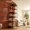 6-Tier Bookcase Bookshelf, Narrow Tall Bookcase, Industrial 5