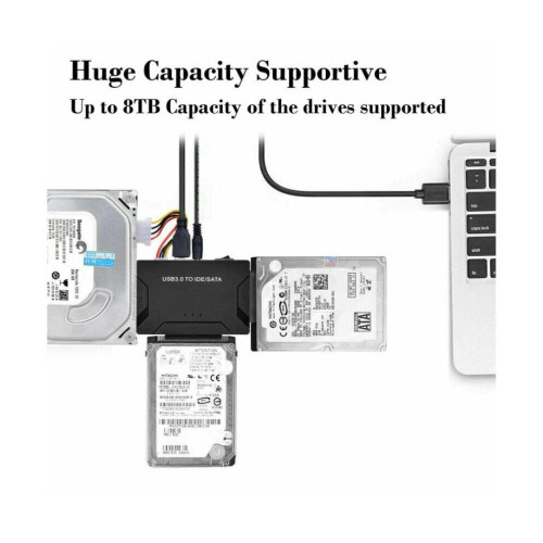 USB 3.0 naar IDE/SATA 2,5"/3,5" SATA/IDE/SSD harde schijf converteradapter 2