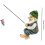 Το Ψάρεμα Gnome Sitter Κήπος Διασκεδαστικό Χαριτωμένο Άγαλμ 3