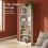 Bookcase, 6-Tier Narrow Tall Bookshelf with Adjustable Shelf White 4