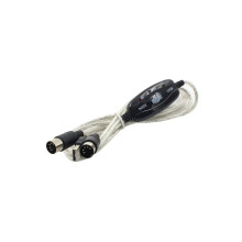 Usb Midi Cable Converter Keyboard To Pc 2M To Music Keyboard Cord Usb In-Out Midi Interface Black Cable