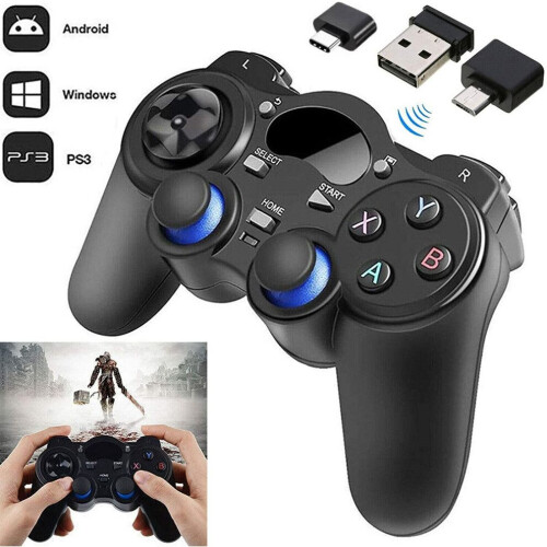 Draadloze USB-gamecontroller voor pc (Windows XP/7/8/10), PS3 en Android.