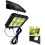 VARICART Solar 12W 120 LED Separable Wall Light, Waterproof Outdoor Split Wireless Panel with Security 1
