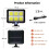 VARICART Solar 12W 120 LED Separable Wall Light, Waterproof Outdoor Split Wireless Panel with Security 2