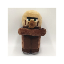 (Dorpsbewoner) Minecraft pluche varkensfiguur van 20 cm, zacht, verzamelbaar cadeau voor fans vanaf