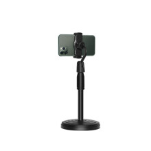 W37 Uitschuifbare 360 graden draaibare telefoonhouder met draaibare voet (Lazy Disc Base) voor live