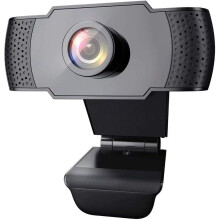 Wansview 1080P webcam met microfoon, USB 2.0 desktop/laptop/computer webcam met automatische lichtcorrectie.