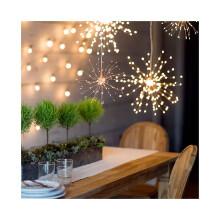 (Warm White) Garden Path Lights LED Solar Powered Firework Starburst Fairy Garden Light