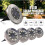 (Warm Light) Solar-Powered Stainless Steel LED Deck Lights 2