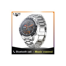 Watch Multifunctional Sports Watch Men's Bluetooth Call Waterproof Smart Watches(Silver)