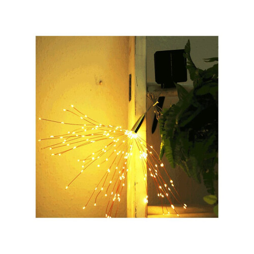 (Warm White) Garden Path Lights LED Solar Powered Firework Starburst Fairy Garden Light 1