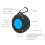 Waterdichte Bluetooth-luidspreker voor buiten (IPX7-gecertificeerd) in blauw. 2