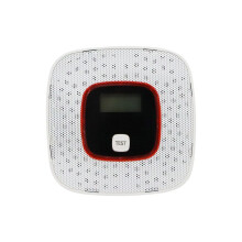 (White) Carbon Monoxide Alarm Detector EN 50291 Certified with LCD Display