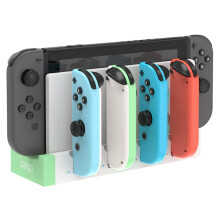 (Witte) controlleroplader voor Joy-Con, compatibel met Nintendo Switch en Switch OLED-model