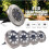 (White Light) Solar-Powered Stainless Steel LED Deck Lights 2