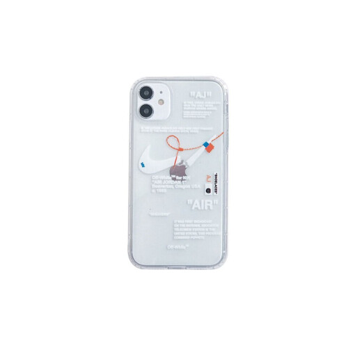 (White, for iPhone 11) Creative Nike Logo TPU Case for iPhone