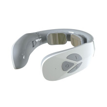 (White) Electric Cervical Neck Pulse Massager Body Shoulder Muscle Relax Relieve Pain Office Home