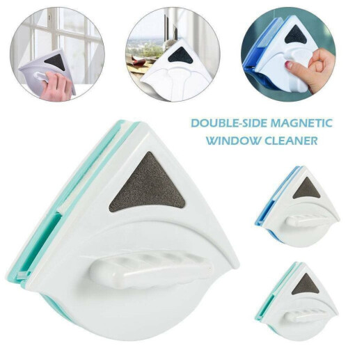 Window Magnetic Double Sided Glass Wipe Cleaning Brush Tool Home Kit 2