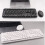 (white) Wireless Keyboard & Mouse Set, Bluetooth Keyboard 2