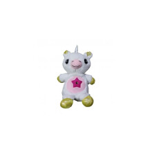 (Witte) Knuffeldier met cartoon-effect en lichtprojector, pluche speelgoed nachtlampje.