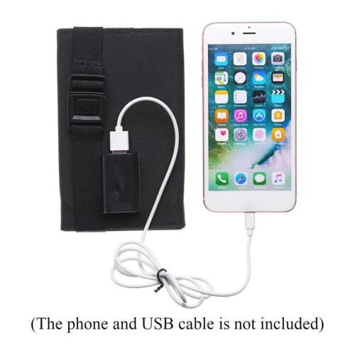 Solar Panel Folding Portable Power Charger USB Camping Phone Charger 2