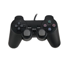 Bedrade PS2-controller, bedrade gamecontroller met dubbele vibratie.