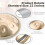 Handpan de aço de 22 polegadas, 10 notas, 440 Hz, dourado, para yoga e cura sonora 2
