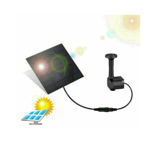 Solar Panel Powered Water Feature Pump Garden Pool Pond Aquarium Fountain 1