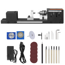 SucceBuy mini puupuristin, 24VDC 96W, 7 vaihdetta, 8500 RPM, DIY-työkalu