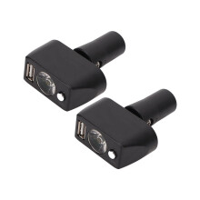 2X elektrisk rullstolslampa 3-stifts XLR, USB-laddning justerbar vinkel LED-styrenhet för elrullstolsbelysning