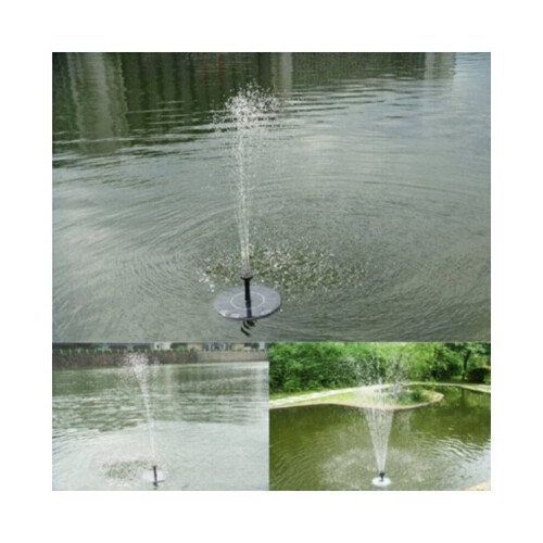 Solar Powered Floating Bath Fountain Pump Black 1