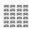 24 Pcs Ceramic Blade Ceramic Replacement Cutter ,28 Teeth Ceramic Clipper Blade Replacement Cutter 2-Hole 1
